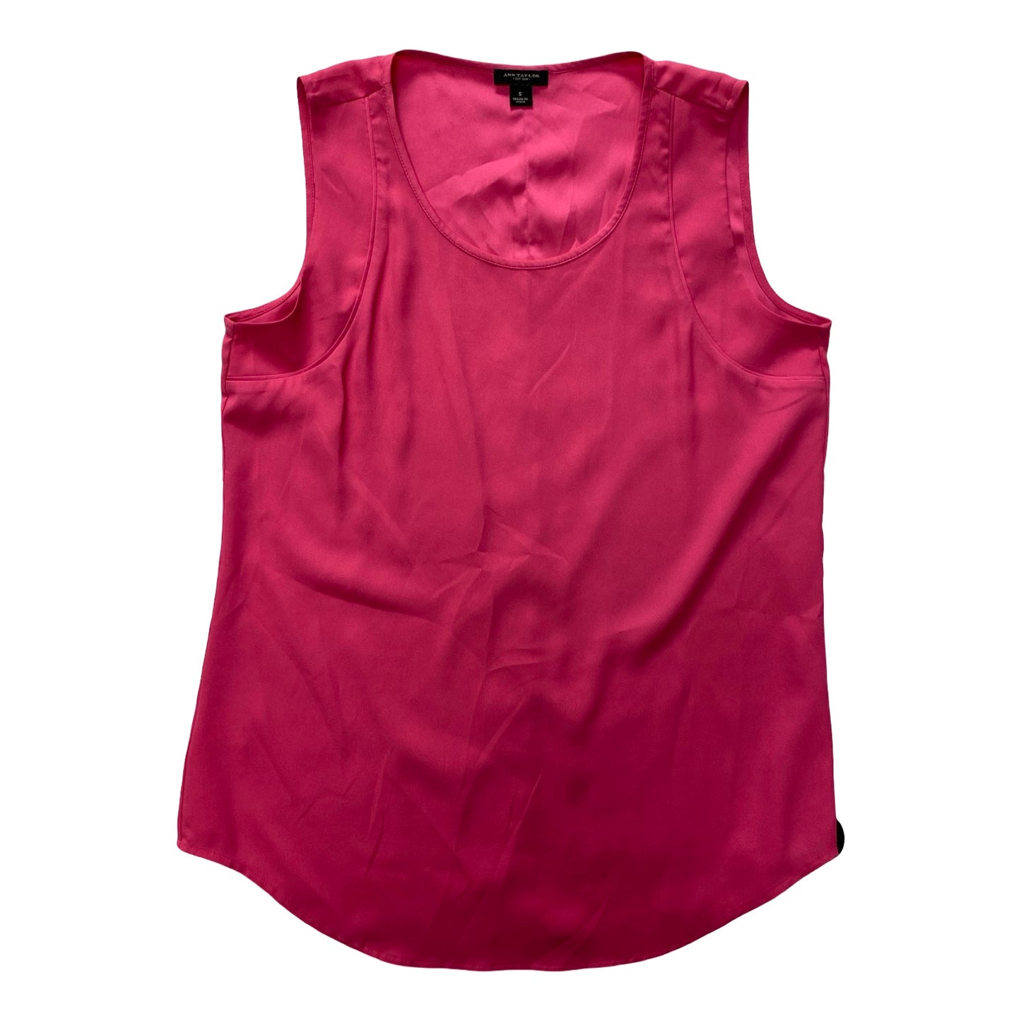 Top Sleeveless By Ann Taylor In Pink, Size:S