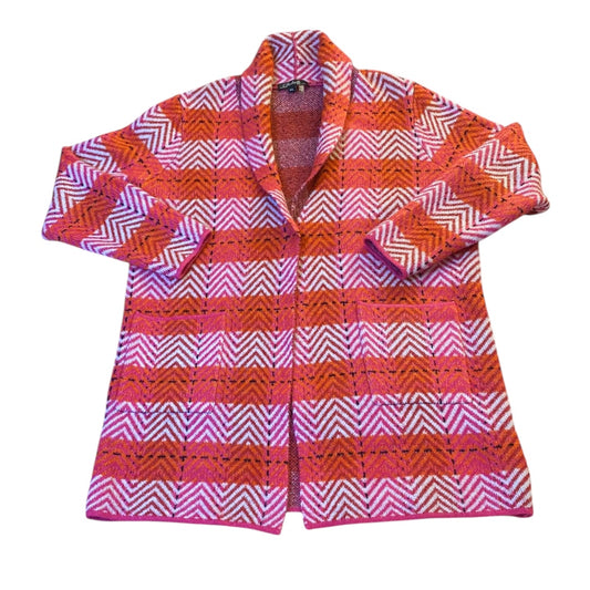 Sweater Cardigan By Charlie B In Pink, Size:L