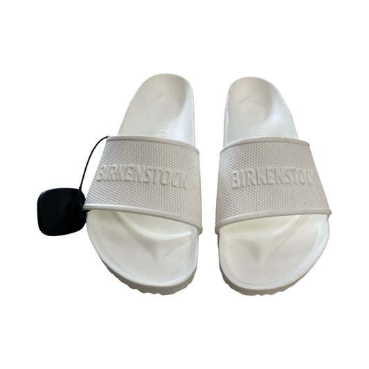 Sandals Designer By Birkenstock In White, Size:9