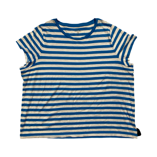 Top Ss Basic By J. Crew In Striped Pattern, Size:2X