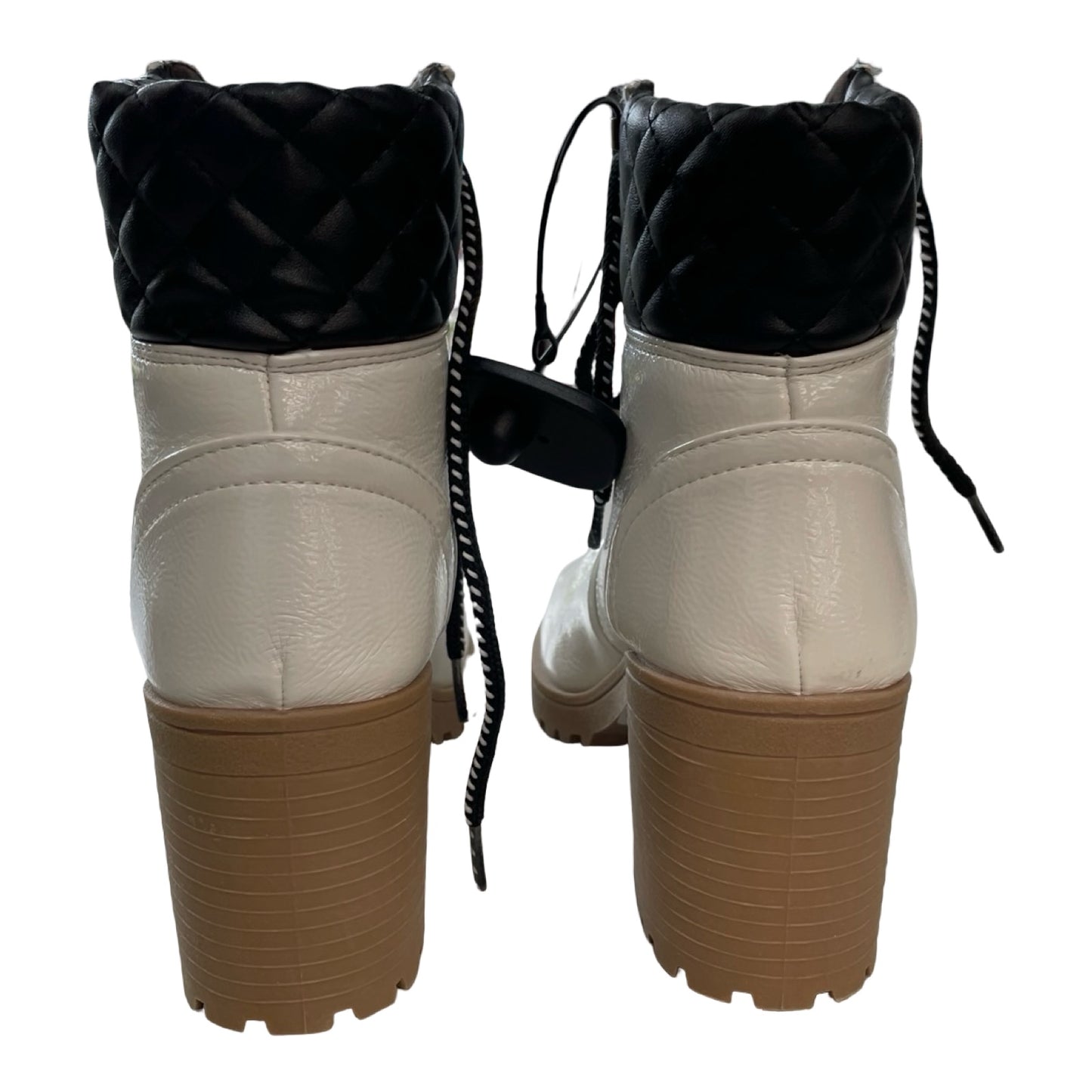 Boots Ankle Heels By Qupid In Black & Cream