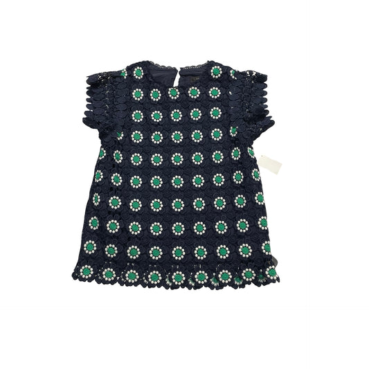 Top Ss By J. Crew In Blue & Green, Size:Xxs