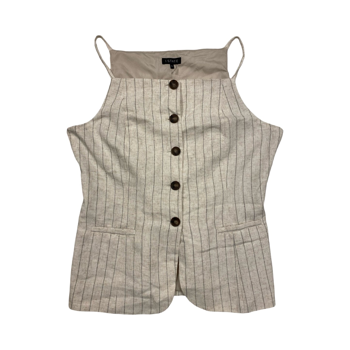 Top Sleeveless By 1.State In Tan, Size:Xl