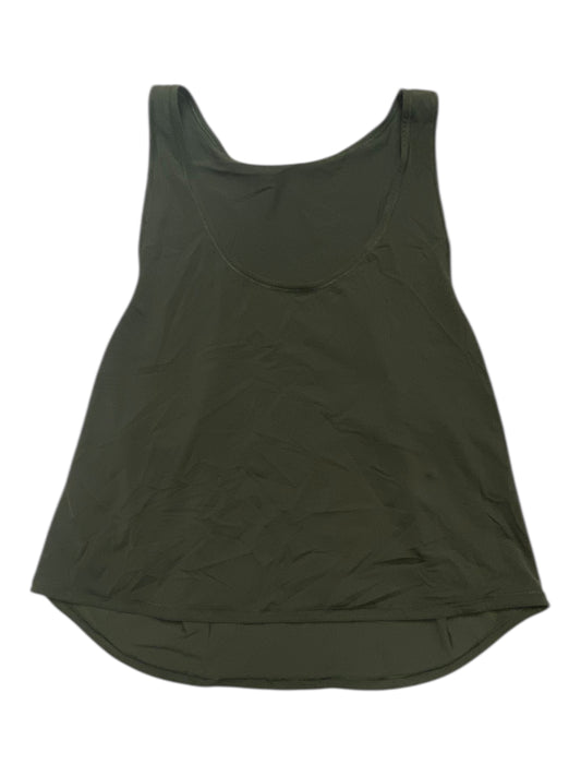 Athletic Tank Top By Lululemon In Olive Green, Size:S