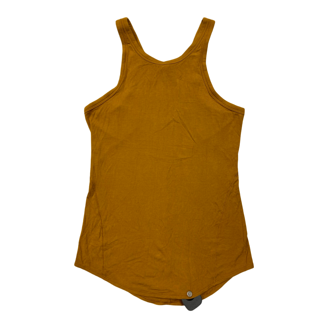 Athletic Tank Top By Lululemon In Yellow, Size:Xs