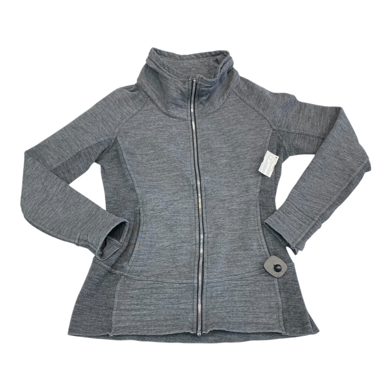 Athletic Jacket By Lululemon In Grey, Size:12