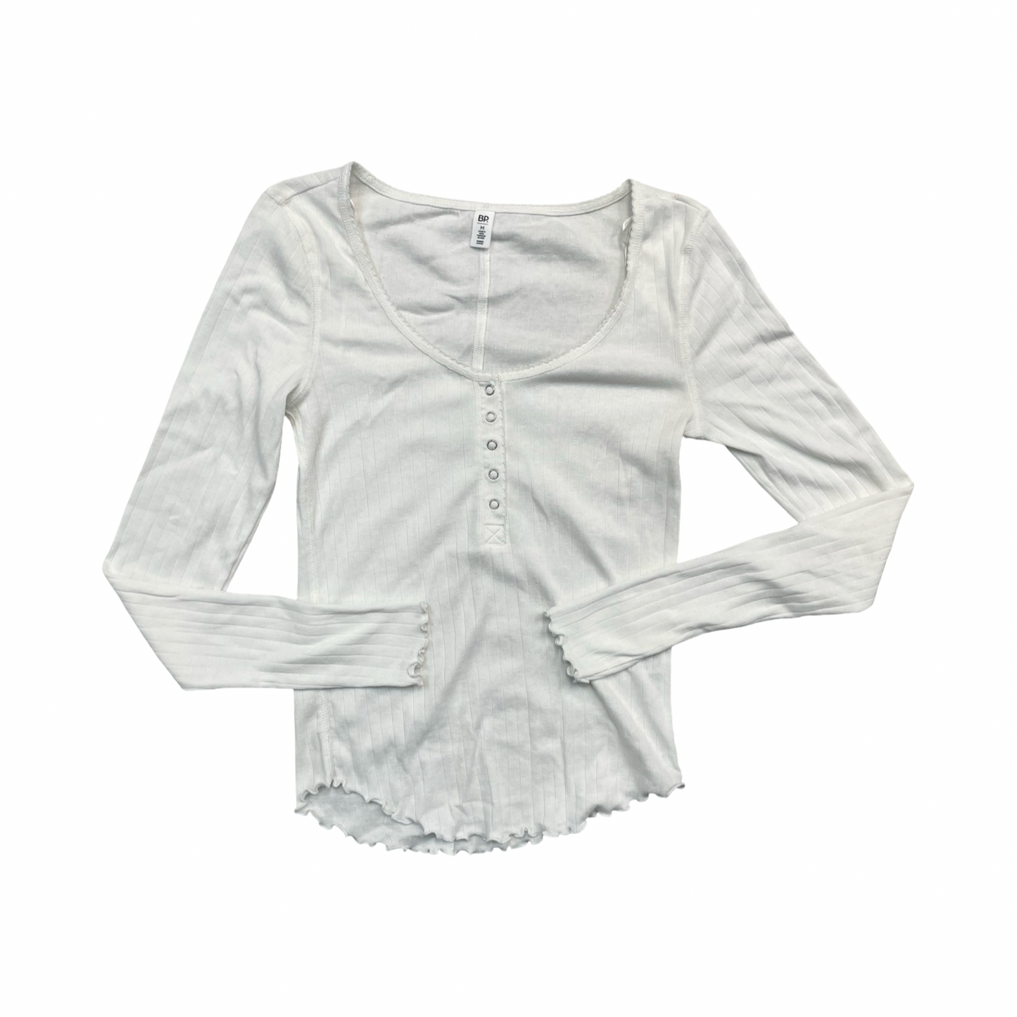 Top Ls Basic By Bp In White, Size:M