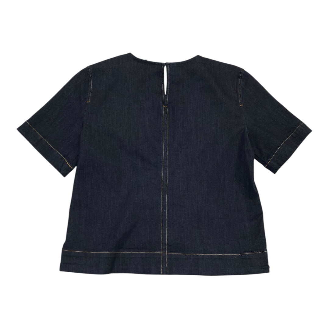 Top Ss By Banana Republic In Blue Denim, Size:M