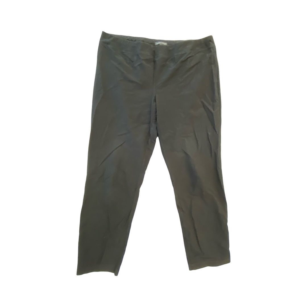 Pants Designer By Eileen Fisher In Black, Size:L