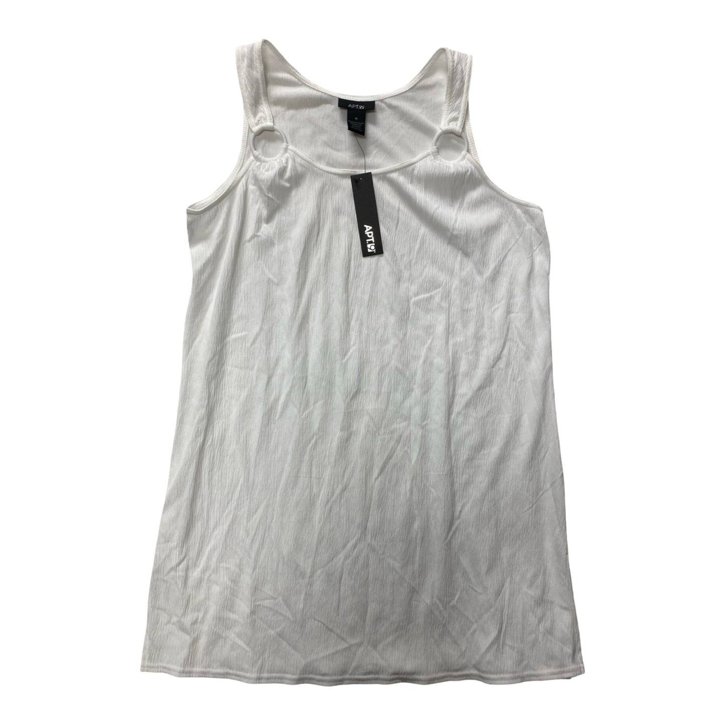 Top Sleeveless By Apt 9 In White, Size:M