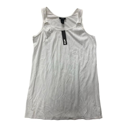 Top Sleeveless By Apt 9 In White, Size:M