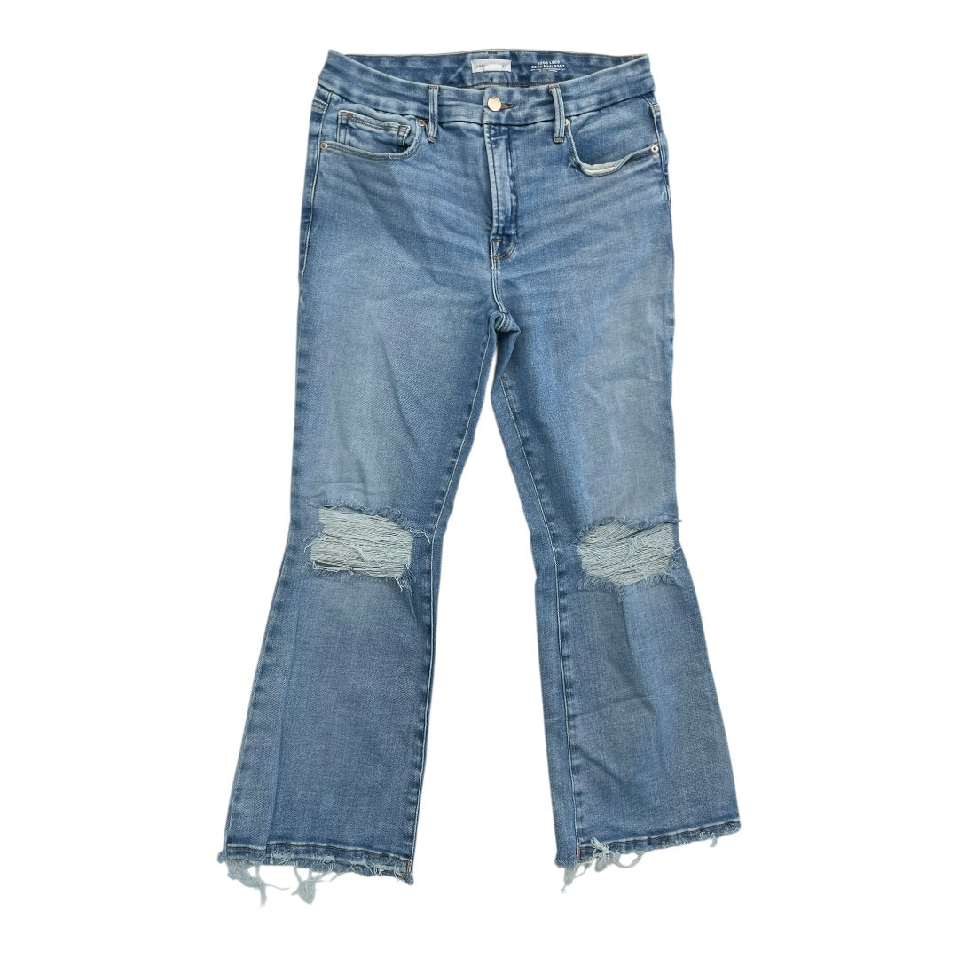 Jeans Boot Cut By Good American In Blue Denim, Size:12