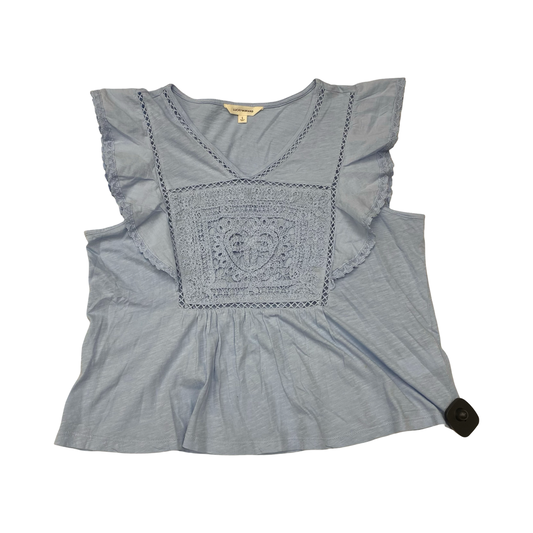 Top Sleeveless By Lucky Brand In Blue, Size:L