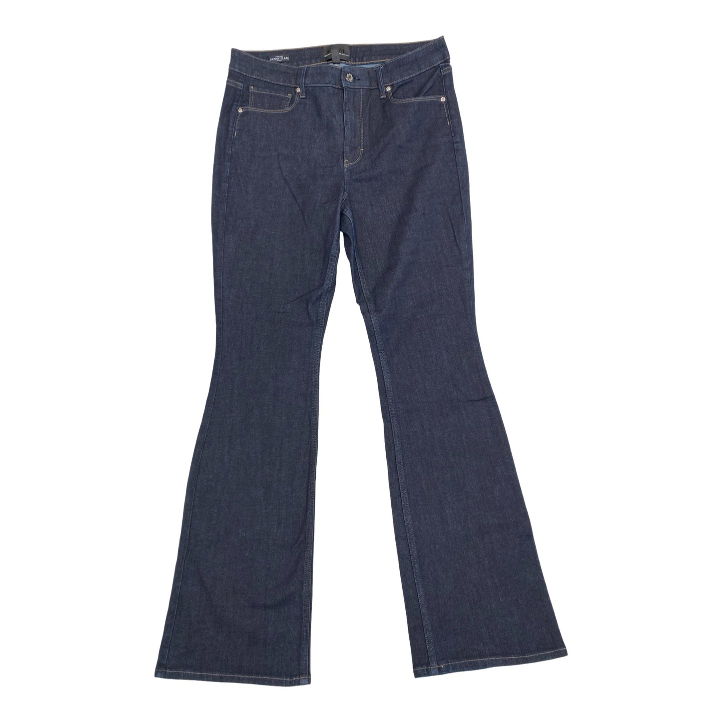 Jeans Flared By White House Black Market In Blue Denim, Size:10