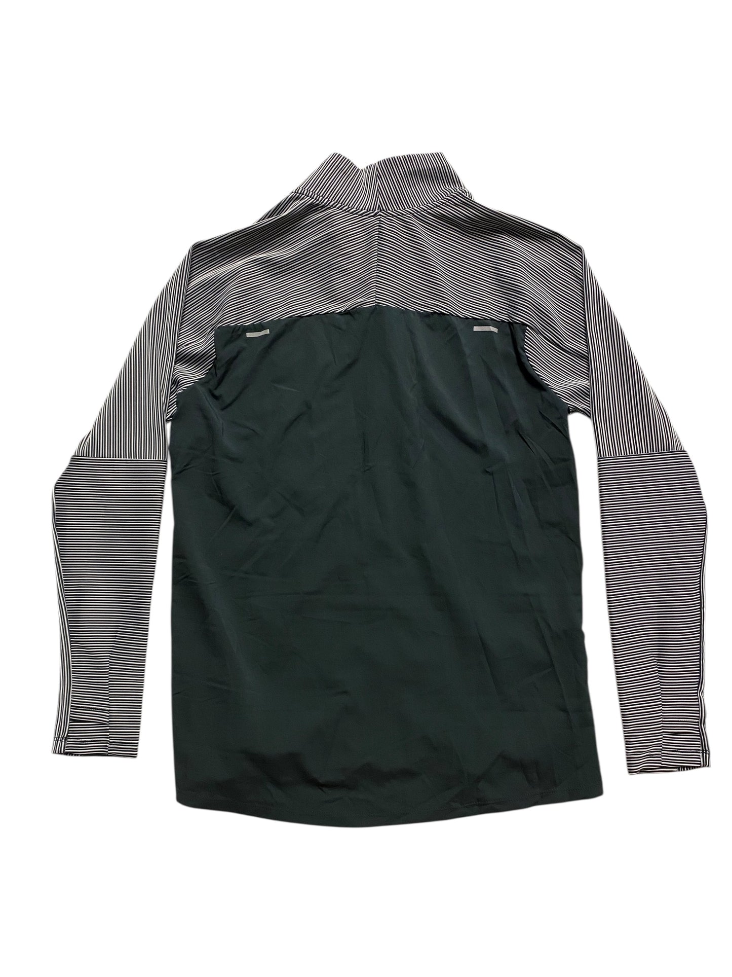 Athletic Sweatshirt Collar By Nike In Black & White, Size:S