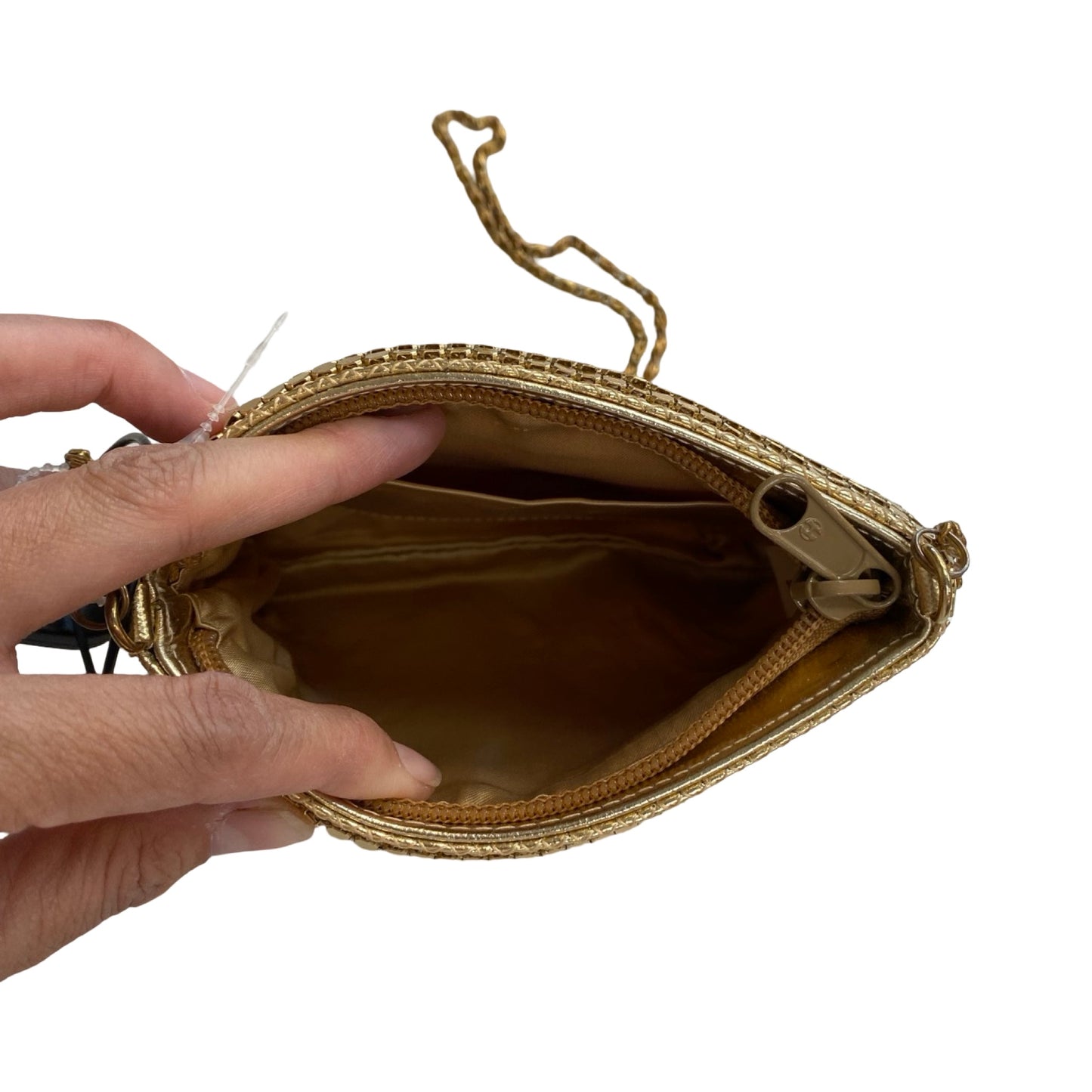 Handbag By Clothes Mentor In Gold, Size:Small