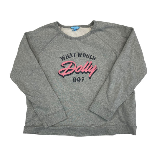 Sweatshirt Crewneck By Draper James In Grey, Size:Xl