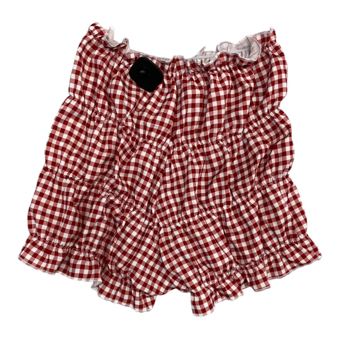 Shorts By Cmc In Red & White, Size:M