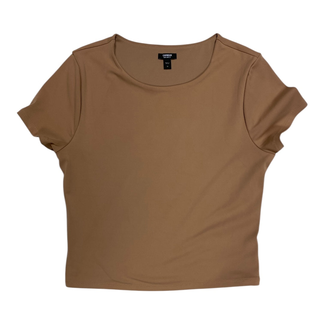 Top Ss Basic By Express In Brown, Size:M