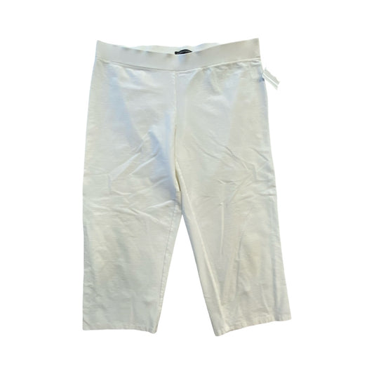 Pants Designer By Eileen Fisher In White, Size:L