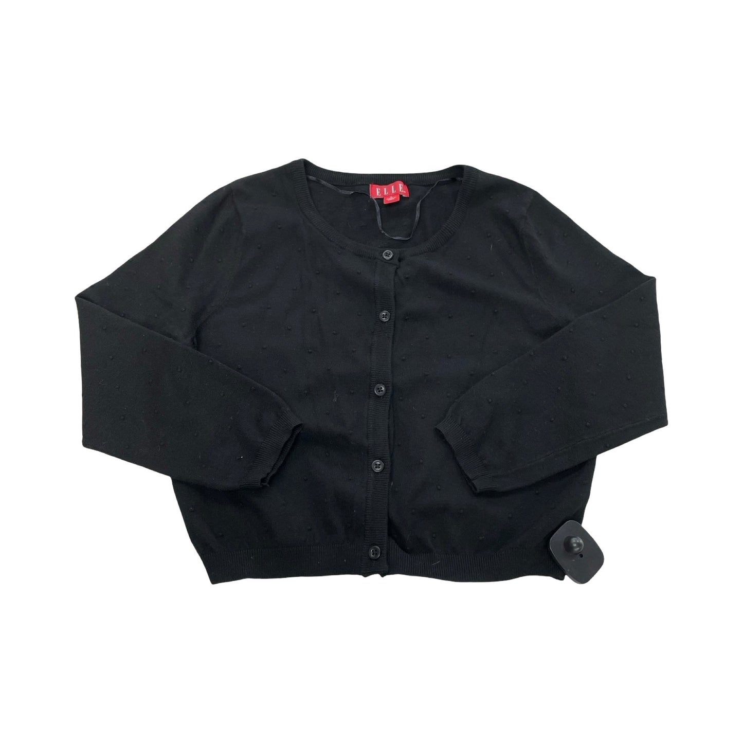 Sweater Cardigan By Elle In Black, Size:S