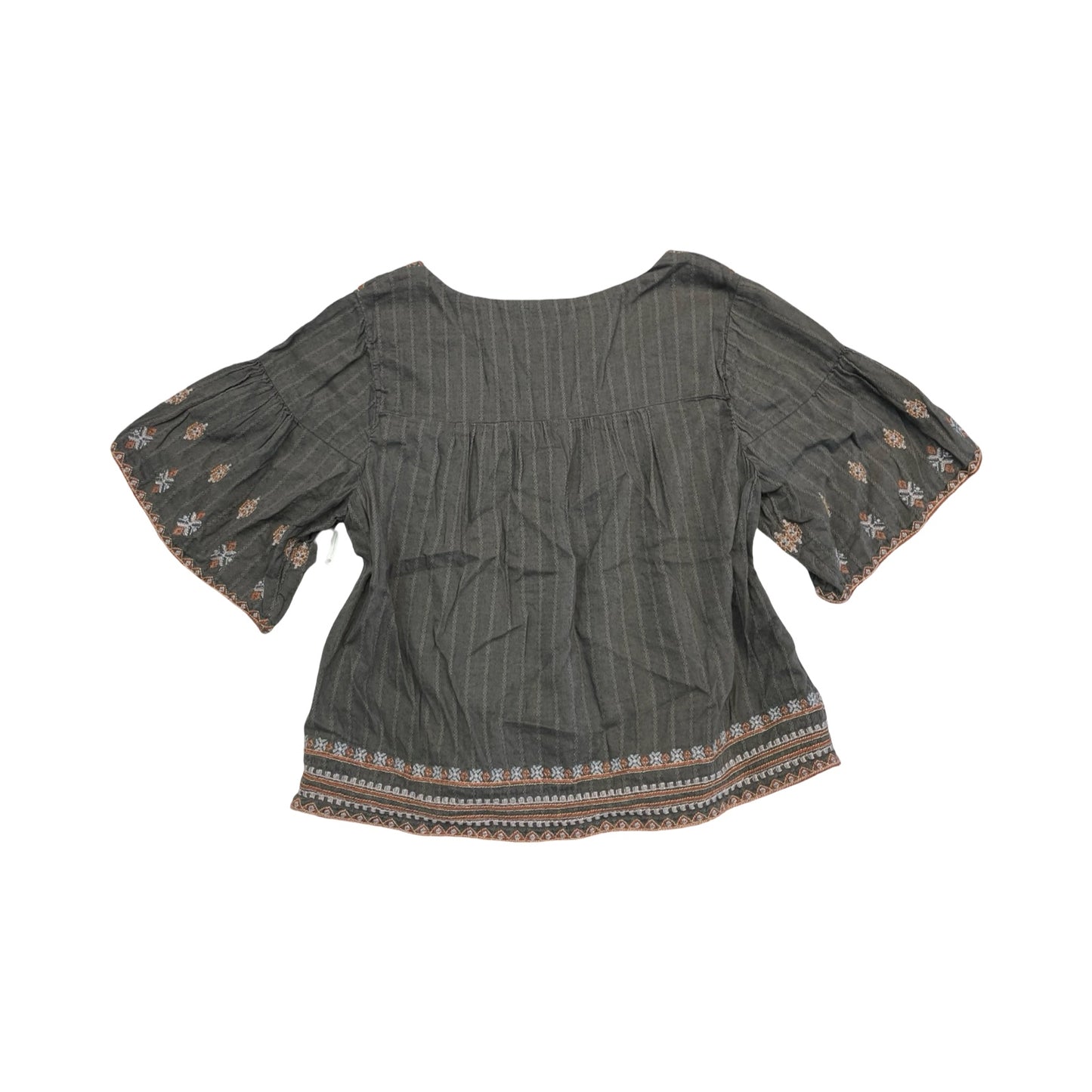 Top Ss By Lucky Brand In Grey & Orange, Size:S