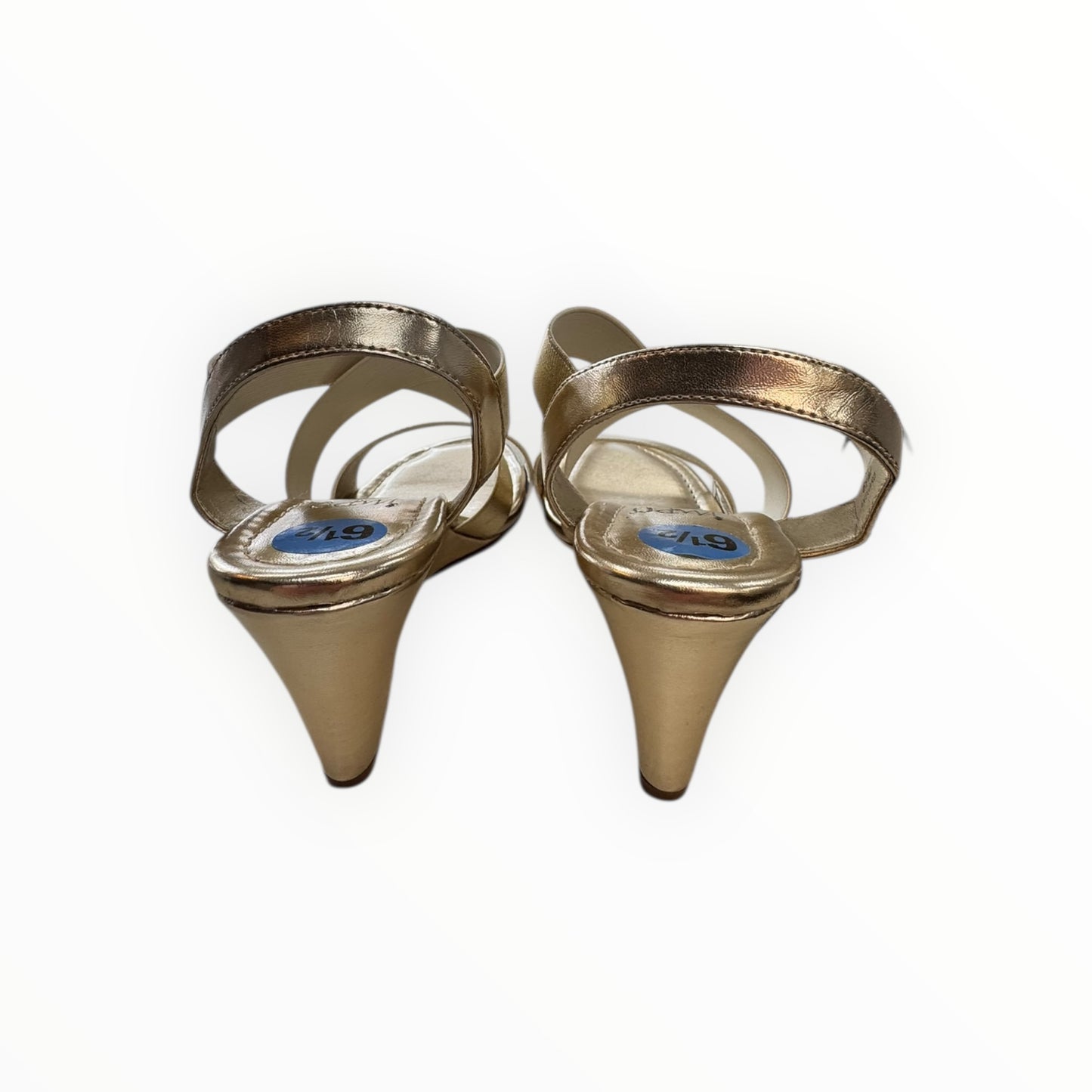 Sandals Heels Wedge By Impo In Gold, Size:6.5