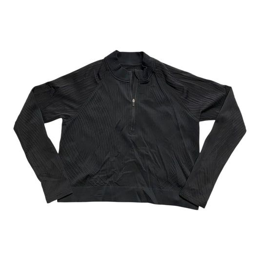 Athletic Top Ls Collar By Lululemon In Black, Size:12