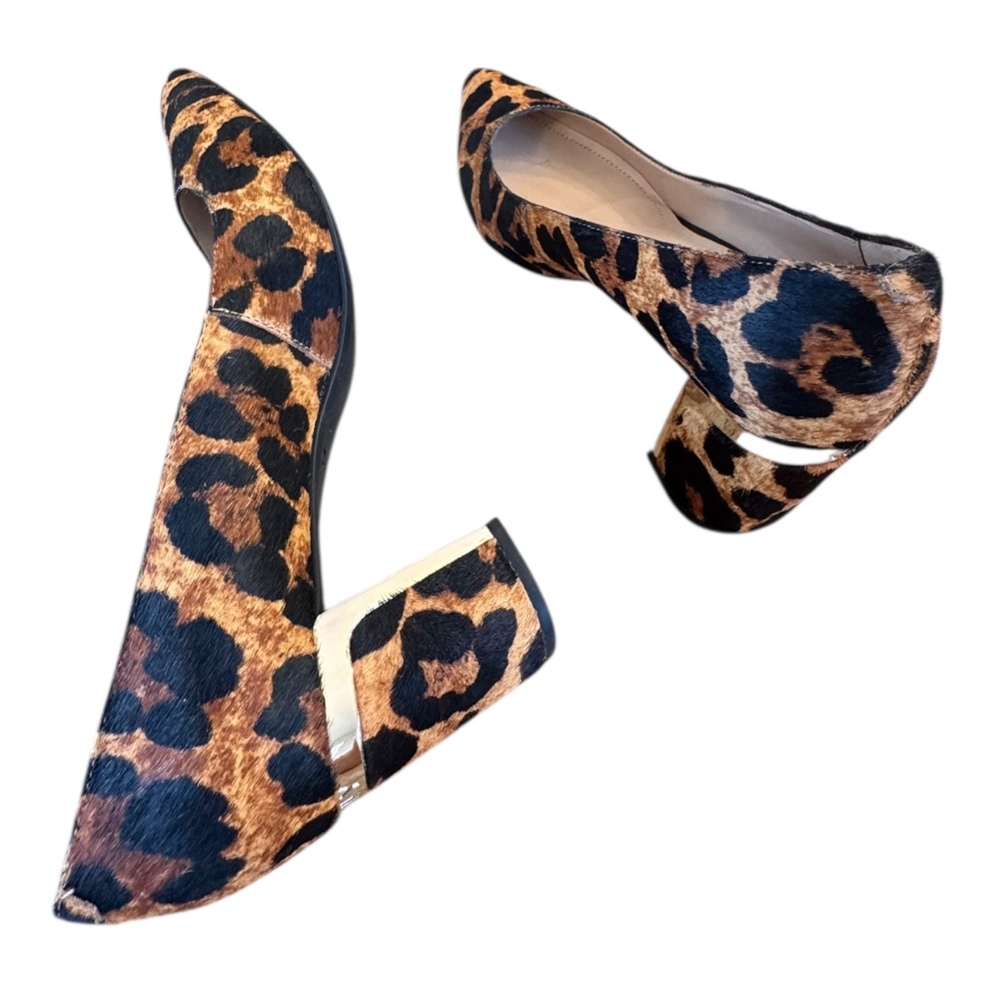Shoes Heels Block By Dkny In Animal Print, Size:8.5