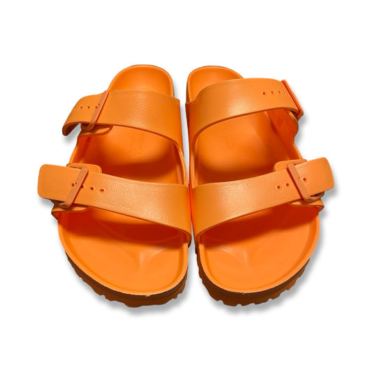 Sandals Designer By Birkenstock In Orange, Size:12