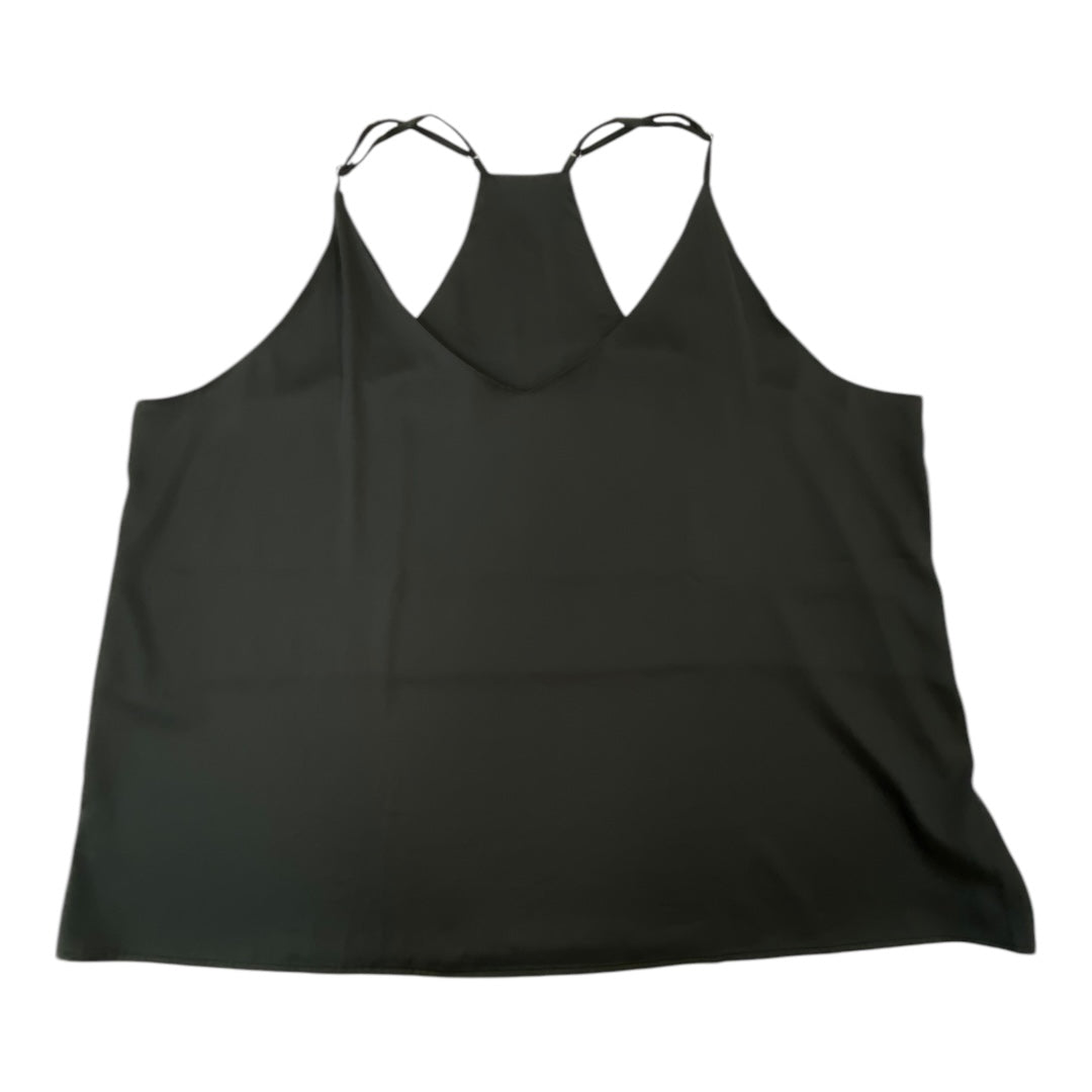 Top Sleeveless Basic By Clothes Mentor In Black, Size:3X