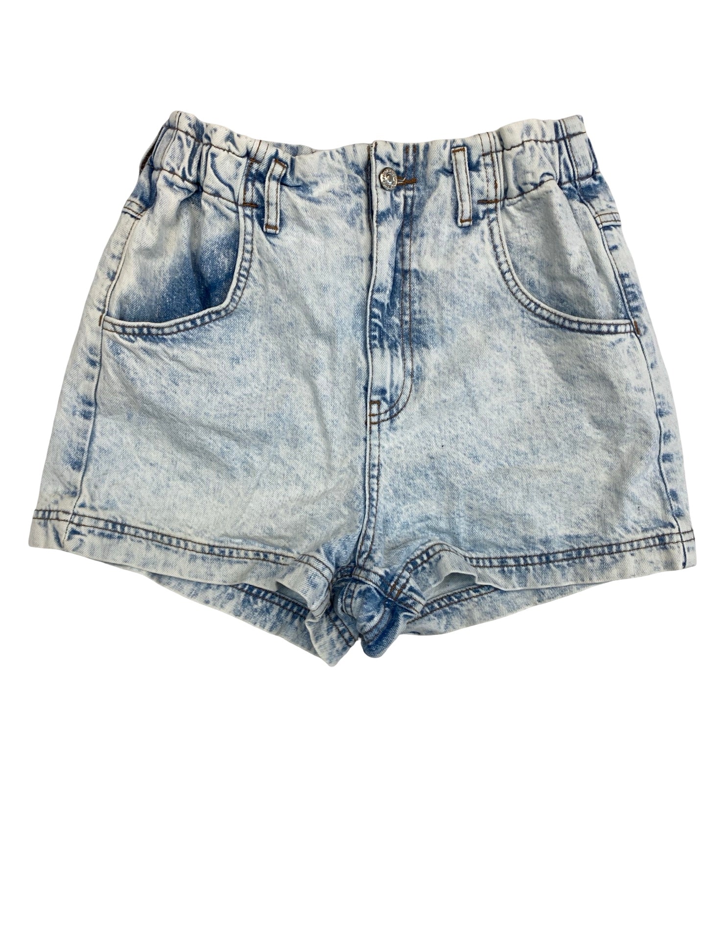 Shorts By Top Shop In Blue Denim, Size:8