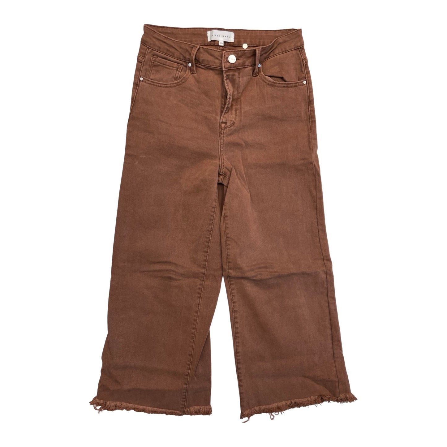 Jeans Wide Leg By Risen In Red Denim, Size:6