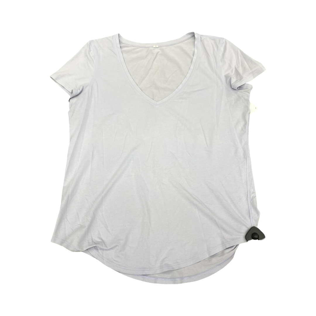 Athletic Top Ss By Lululemon In Purple, Size:S