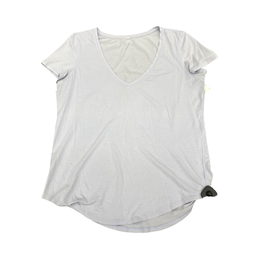 Athletic Top Ss By Lululemon In Purple, Size:S