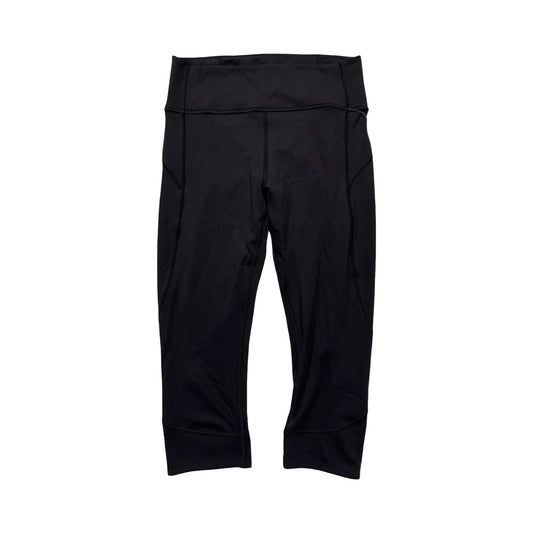 Athletic Leggings Capris By Lululemon In Black, Size:8