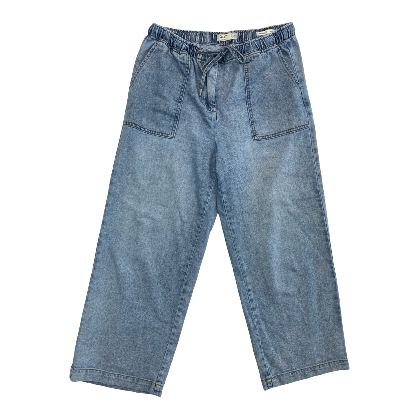 Jeans Cropped By Oat In Blue Denim, Size:6