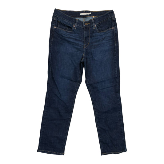 Jeans Straight By Levis In Blue Denim, Size:8
