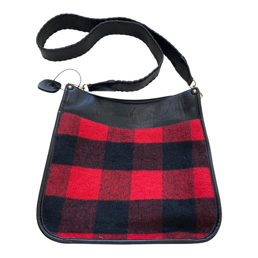 Handbag By  Cmc In Black & Red, Size:Medium