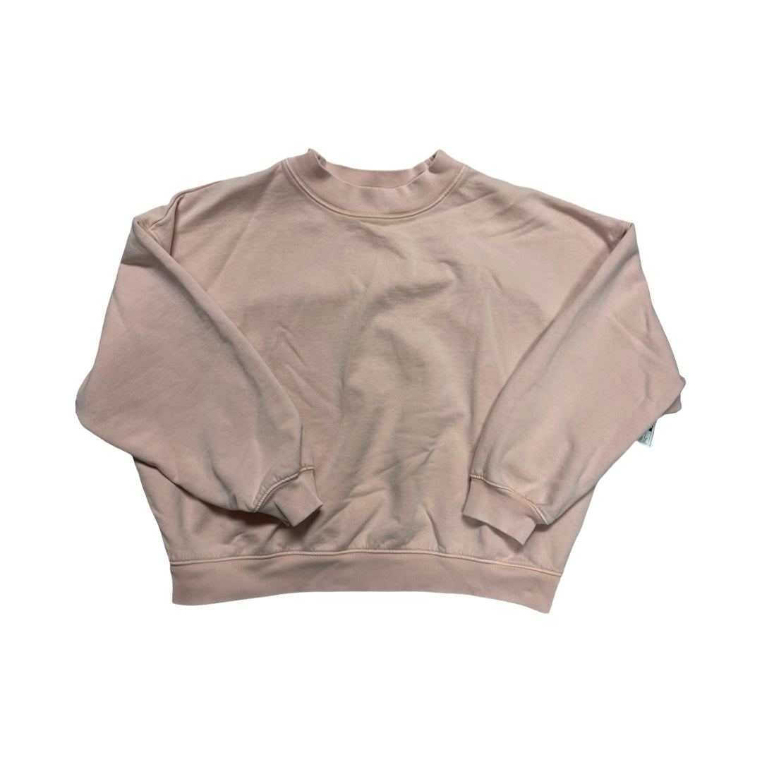 Sweatshirt Crewneck By Madewell In Pink, Size:L