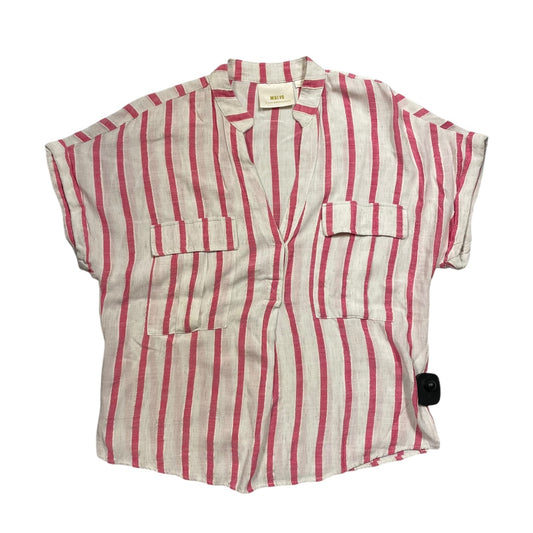 Top Ss By Maeve In Pink & White, Size:S