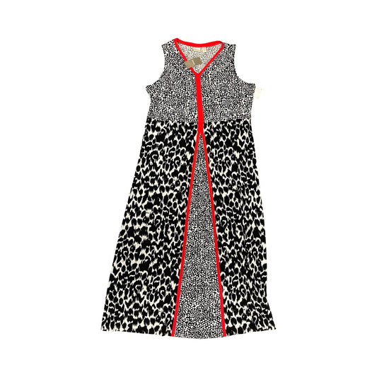 Dress Casual Maxi By Chicos In Black & White, Size:Xl