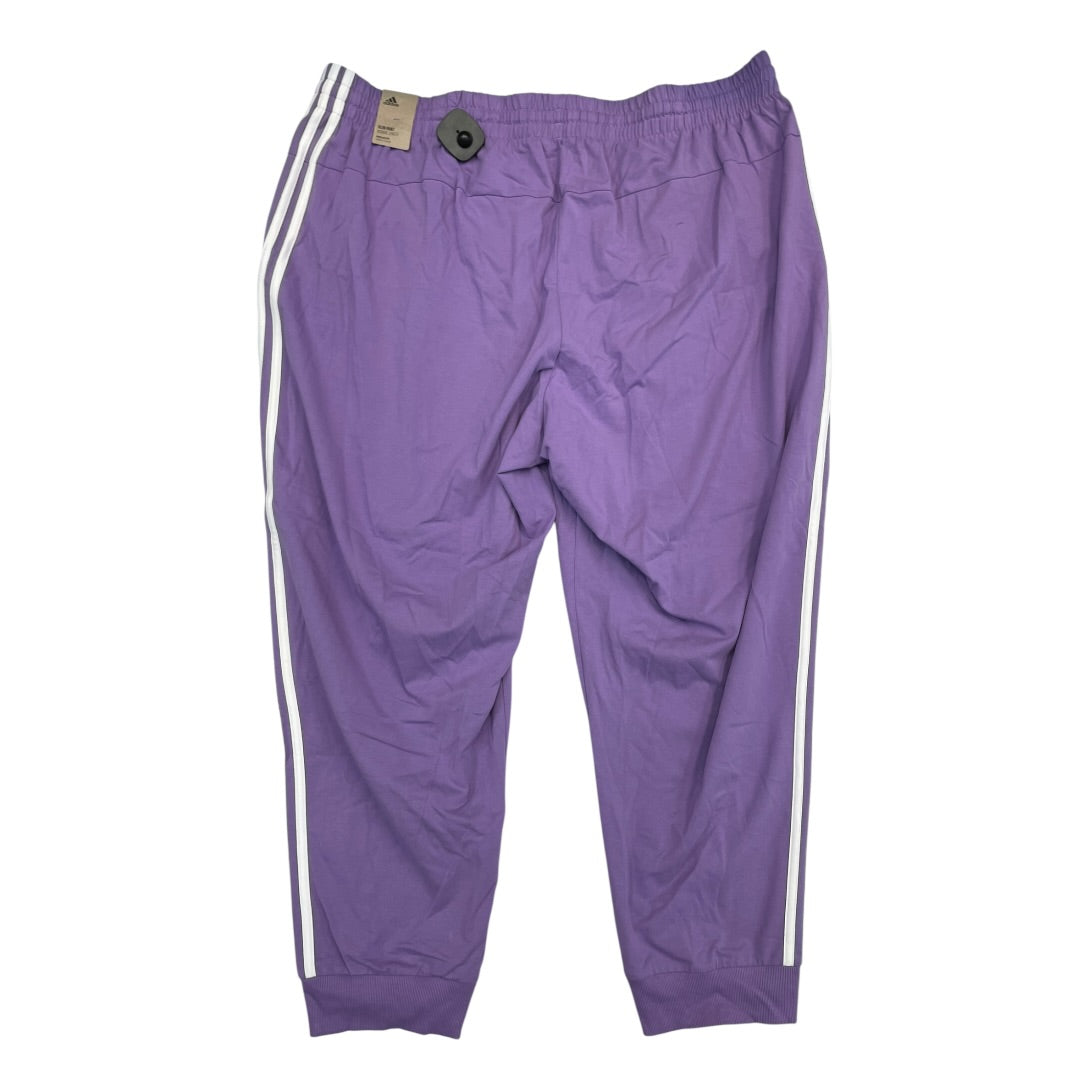 Athletic Pants By Adidas In Purple, Size:3X