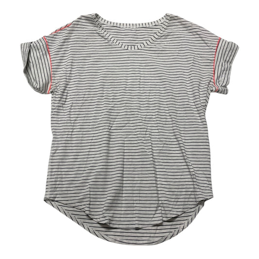 Athletic Top Ss By Lululemon In Striped Pattern, Size:S