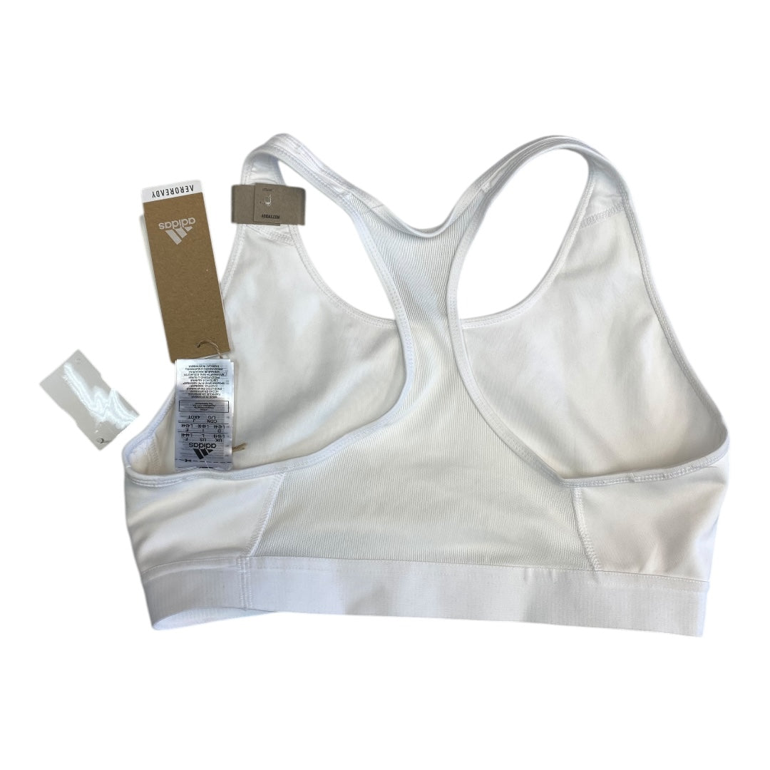 Athletic Bra By Adidas In White, Size:L