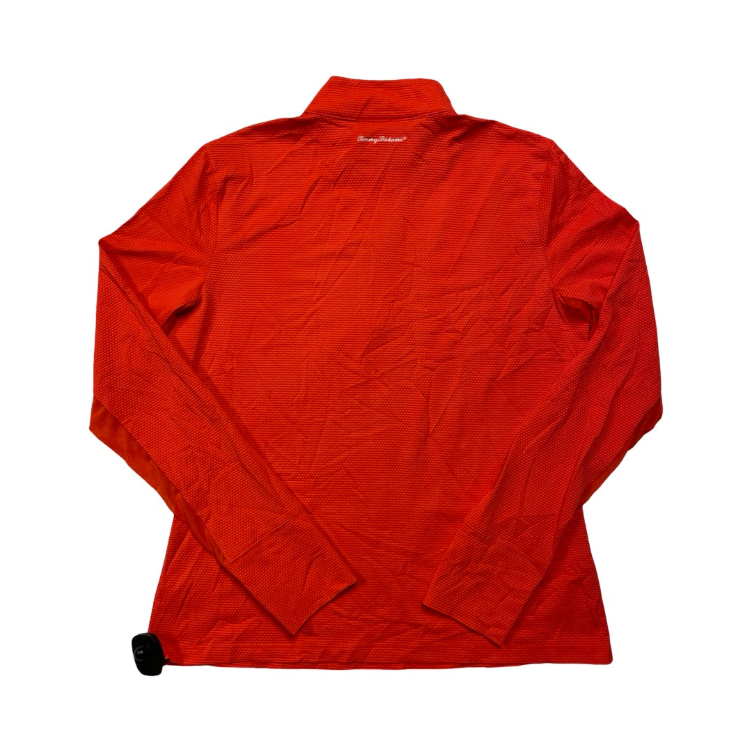 Athletic Top Ls Collar By Tommy Bahama In Orange, Size:M