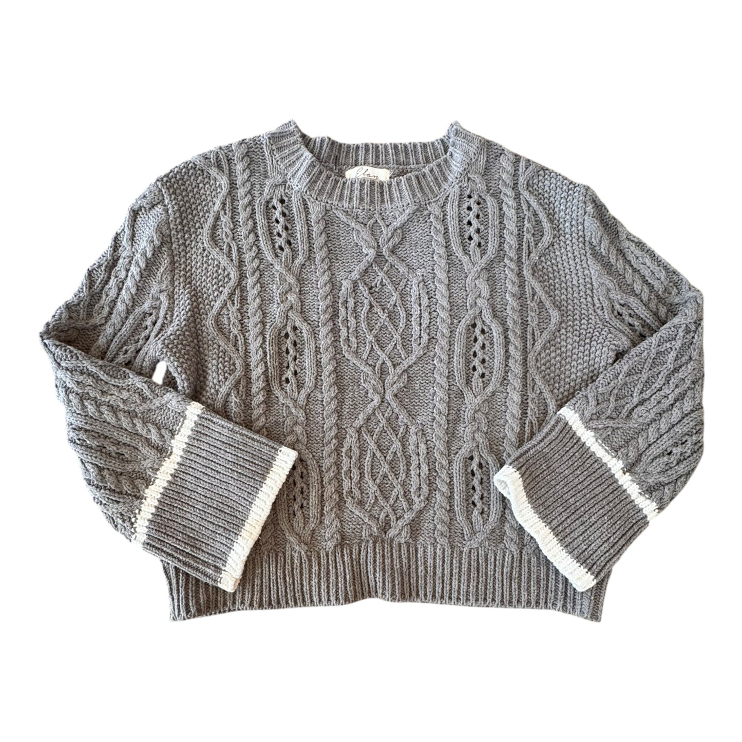 Sweater By Elan In Grey, Size:S