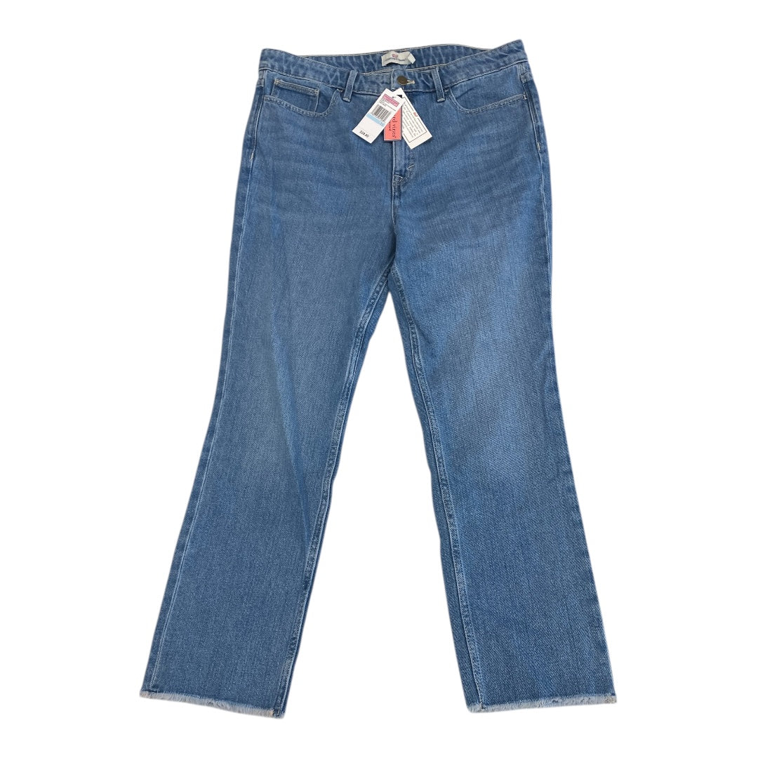 Jeans Straight By Vineyard Vines In Blue Denim, Size:12