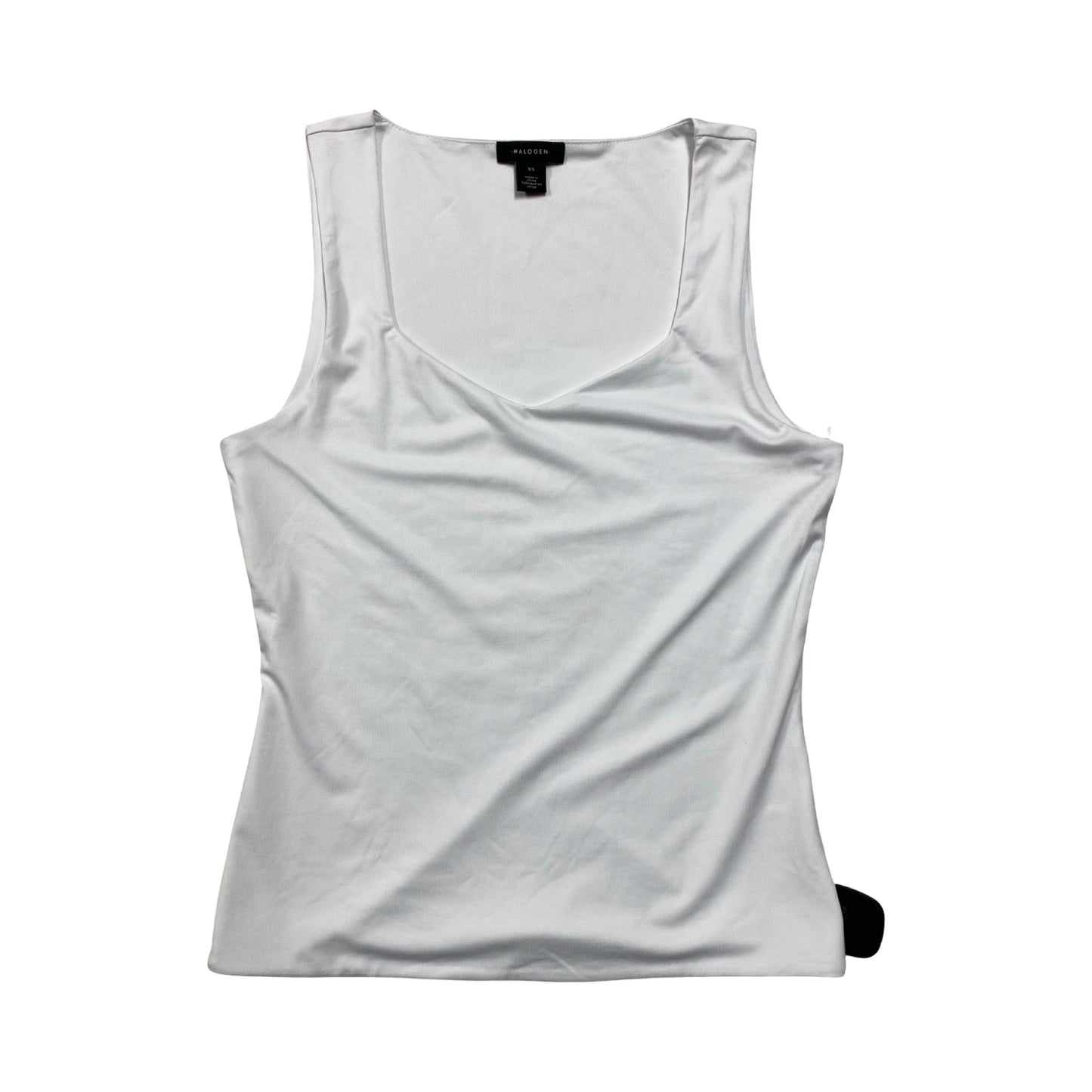 Top Sleeveless By Halogen In White, Size:Xs