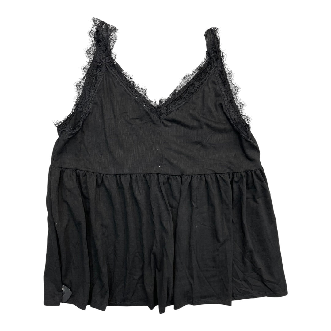 Top Sleeveless By Hayden La In Black, Size:2X